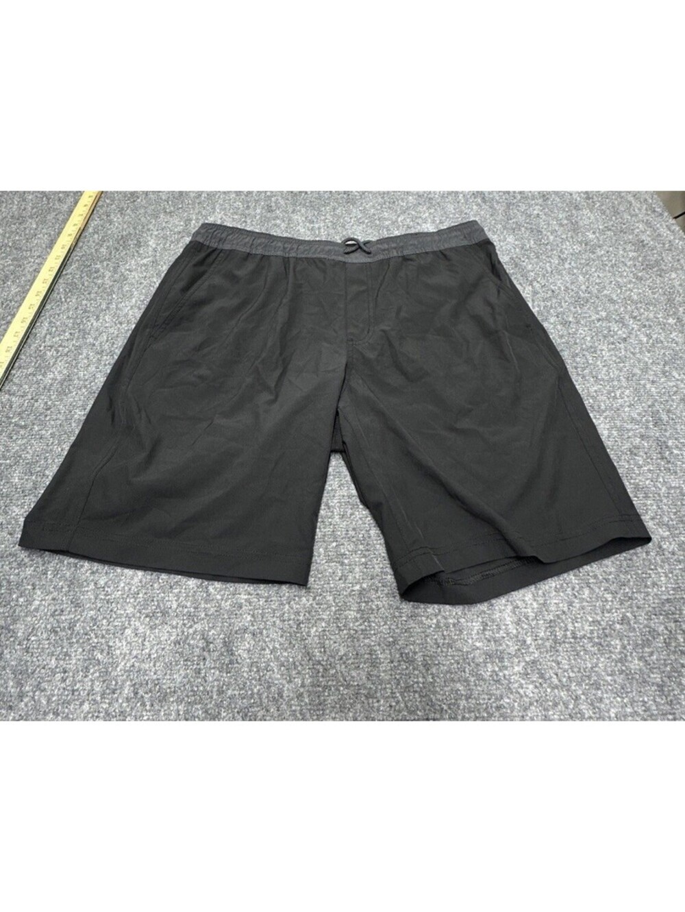 Copper & Oak Mens The All Day 8.5" Shorts Black Pull On Drawstring Lined Sz LG
